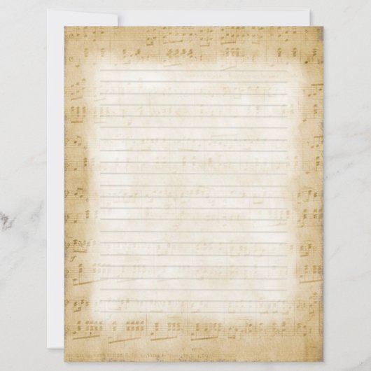 Notes musicales Papier à papier papeterie (Devant)