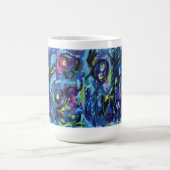 Notes musicales Peinture Abstraite Mug (Centre)