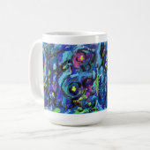 Notes musicales Peinture Abstraite Mug (Devant gauche)