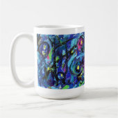 Notes musicales Peinture Abstraite Mug (Gauche)