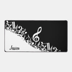 Notes musicales personnalisées blanches mélangées 