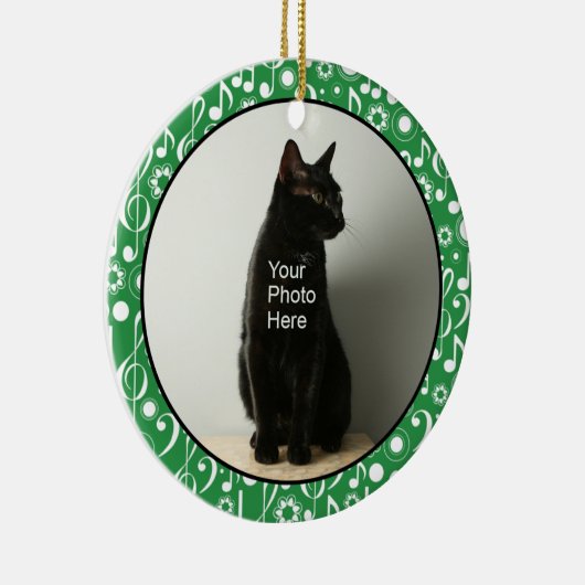 Notes musicales personnalisées Ornement photo - Ve (Droite)