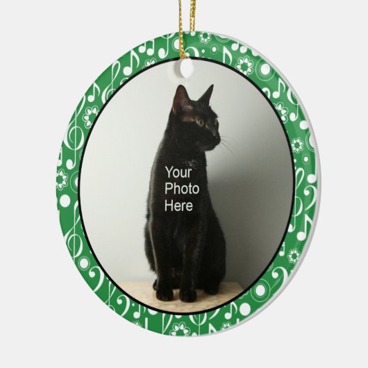 Notes musicales personnalisées Ornement photo - Ve (Gauche)