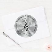 Notes musicales personnalisées Stickers pour la gr (Enveloppe)