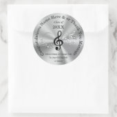 Notes musicales personnalisées Stickers pour la gr (Sac)