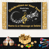 Notes musicales personnalisées uniques Bannière No