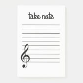 Notes musicales Post-it (Devant)