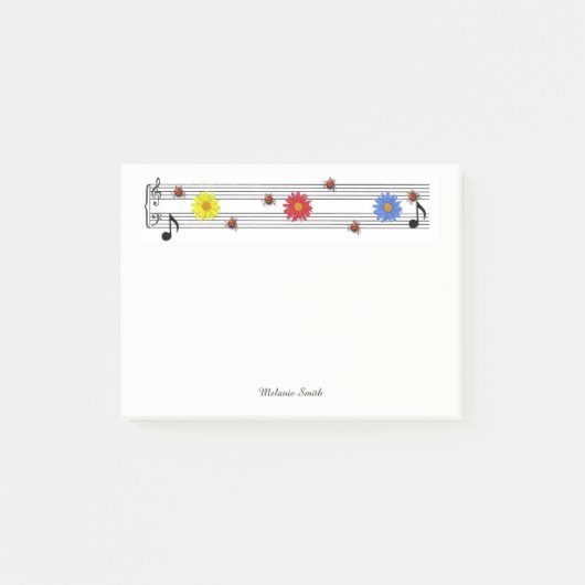 Notes musicales Post-It (Devant)