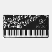 Notes musicales pour piano-clavier Monogramme (Recto)