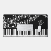 Notes musicales pour piano-clavier Monogramme (Clavier et souris)