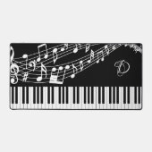 Notes musicales pour piano-clavier Monogramme (Recto)