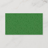 Notes musicales subtiles en Carte de visite vert (Dos)
