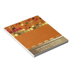 Notes musicales Texture Personnaliser-it Bloc-note