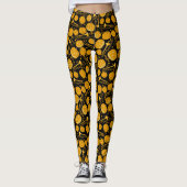 Notes musicales Trombone citrouille Leggings (Devant)