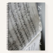 Notes musicales - Un carnet simple (Devant)