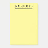 Notes Nag Notes Funny Post-It (Devant)