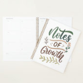 Notes of Growth Journal – Ontwerp voor borstelbele Planner (Display)