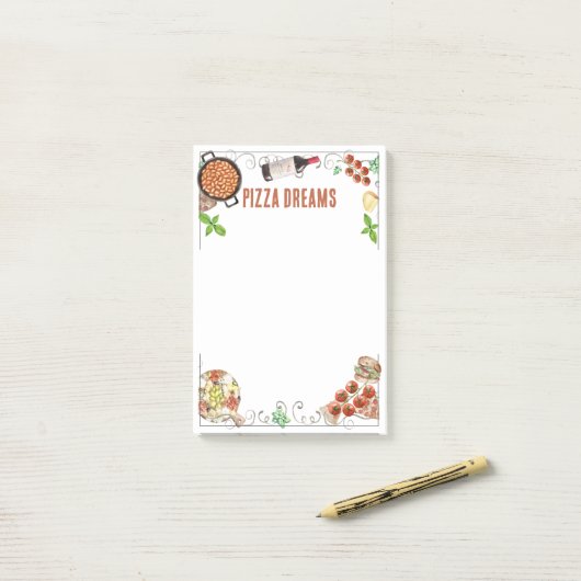 Notes on Pizza Dreams (Op bureau)