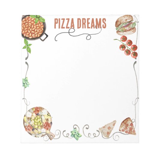 Notes on Pizza Dreams Notitieblok (Voorkant)