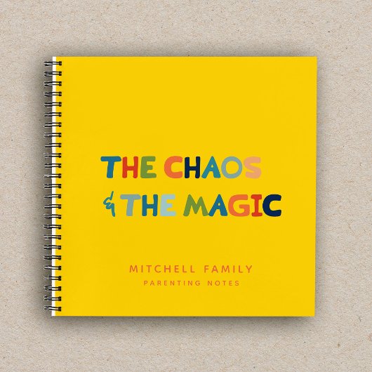 Notes parentales Journal personnalisé des mères et