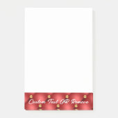Notes personnalisées post-it® en or rouge (Devant)
