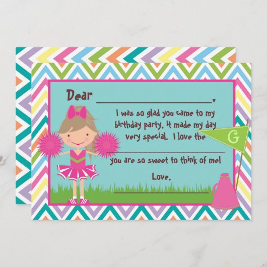 Notes plates de Merci d'acclamation de Chevron (Devant / Derrière)