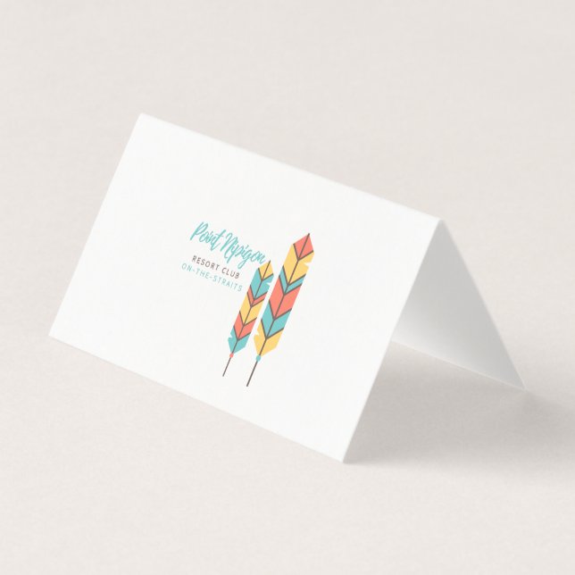 Notes pliées de plumes de nipigon (Front)