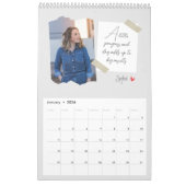 Notes positives Calendrier photo personnalisé (Jan 2026)