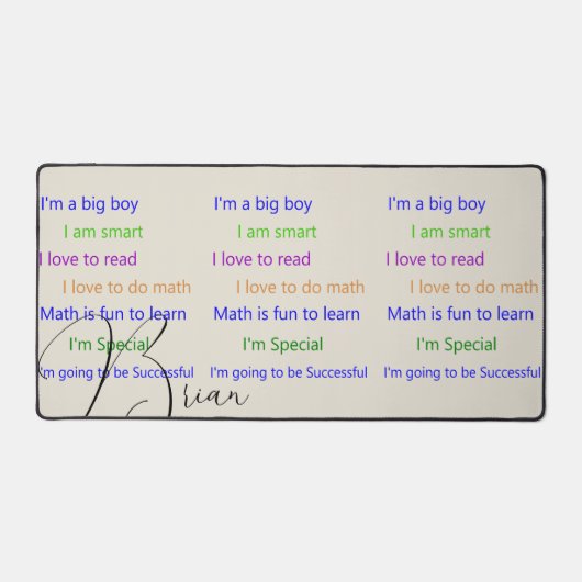 Notes positives du Mat de bureau (Recto)