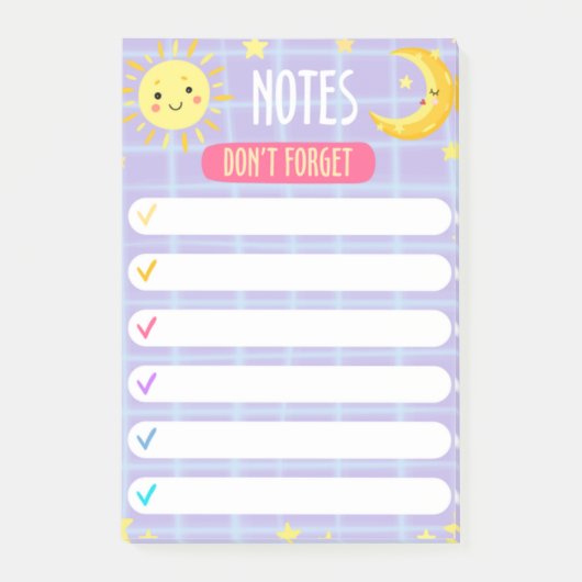 Notes post-it (Devant)