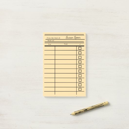 Notes post-it (Sur un bureau)