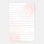 Notes Post-it® 3M au design abstrait rose féminin (Devant)