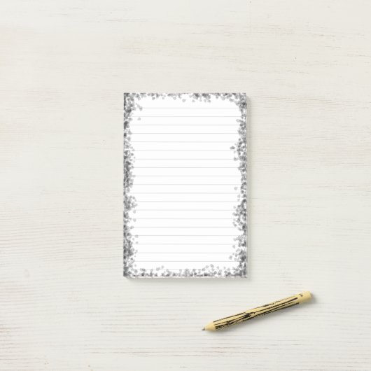 Notes Post-it® 3M avec une bordure Chic (Sur un bureau)