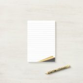 Notes Post-it® 3M Black & Gold Page Turn (Sur un bureau)