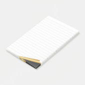 Notes Post-it® 3M Black & Gold Page Turn (Incliné)