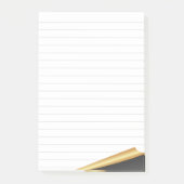 Notes Post-it® 3M Black & Gold Page Turn (Devant)