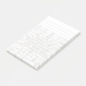 Notes Post-it® 3M de style boho/sud-ouest (Incliné)