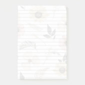 Notes Post-it® 3M décorées de tournesols (Devant)