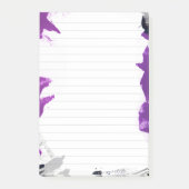 Notes Post-it® 3M Design Abstrait Noir & Violet (Devant)