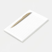 Notes Post-it® 3M lignées Golden Pen (Incliné)