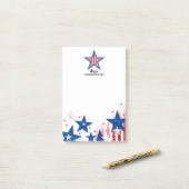 Notes post-it 4 juillet (Sur un bureau)