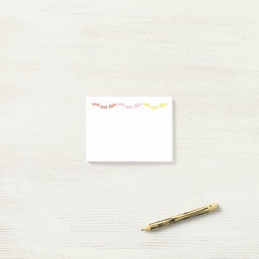 Notes Post-it® 4x3 (Sur un bureau)