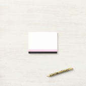Notes Post-it® à bordure rose et noire souple (Sur un bureau)