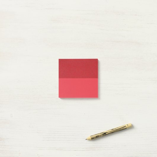 Notes post-it à double texture rouge tomate - Pers (Sur un bureau)