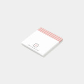 Notes Post-it® à monogrammes personnalisés de styl (Incliné)