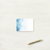 Notes post-it Abstraites bleues (Sur un bureau)