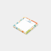 Notes post-it® Abstraites pour le splash couleur p (Incliné)