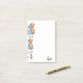 Notes post-it Ananas (Sur un bureau)