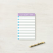 Notes Post-it® avec bandes de bande (Sur un bureau)