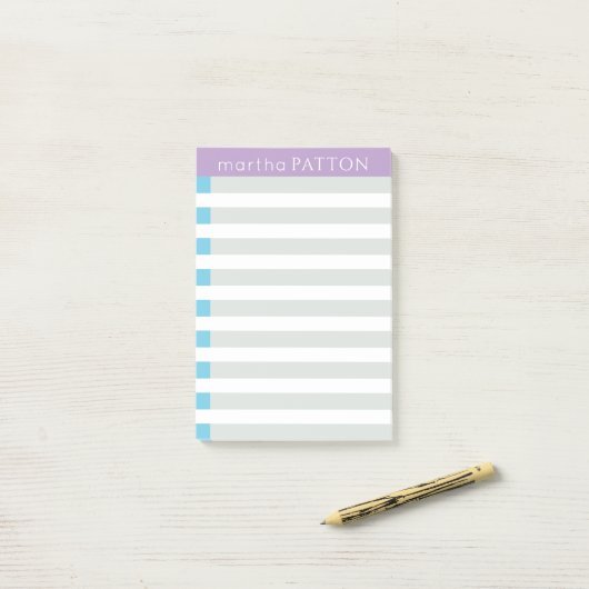 Notes Post-it® avec bandes de bande (Sur un bureau)